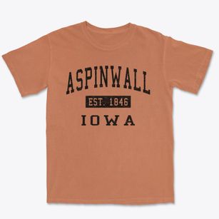 Aspinwall Iowa Classic Established Premium Heavyweight T-shirt