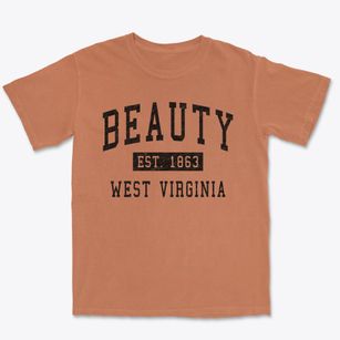 Beauty West Virginia Classic Established Premium Heavyweight T-shirt