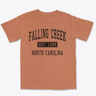 Falling Creek North Carolina Classic Established Premium Heavyweight T-shirt