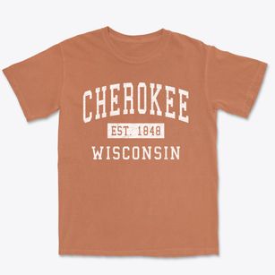 Cherokee Wisconsin Classic Established Premium Heavyweight T-shirt
