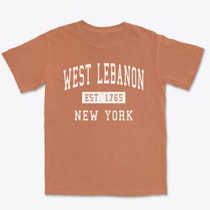 West Lebanon New York Classic Established Premium Heavyweight T-shirt