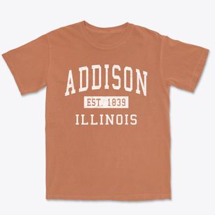 Addison Illinois Classic Established Premium Heavyweight T-shirt