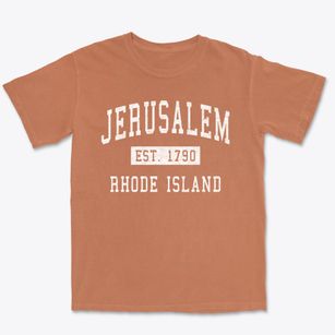 Jerusalem Rhode Island Classic Established Premium Heavyweight T-shirt