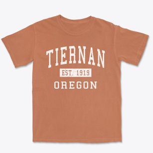 Tiernan Oregon Classic Established Premium Heavyweight T-shirt