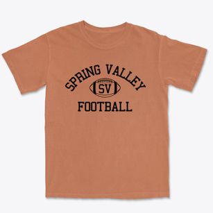 Spring Valley High School Classic Football Premium Heavyweight T-shirt