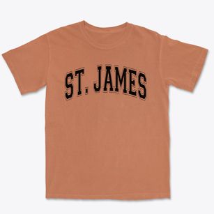 Saint James The Apostle School Varsity Arch Premium Heavyweight T-shirt