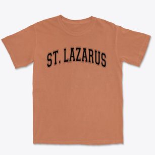 St. Lazarus School Varsity Arch Premium Heavyweight T-shirt