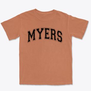 Myers Elementary School Varsity Arch Premium Heavyweight T-shirt