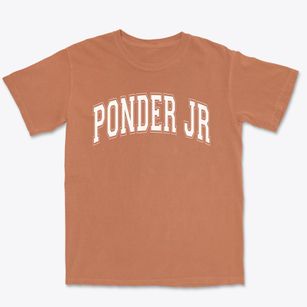 Ponder Jr High School Varsity Arch Premium Heavyweight T-shirt