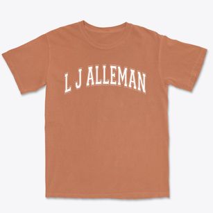 L J Alleman Middle School Varsity Arch Premium Heavyweight T-shirt