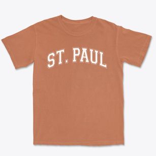 Saint Paul Lutheran School Varsity Arch Premium Heavyweight T-shirt
