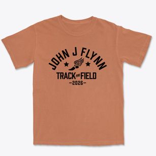 John J Flynn Elementary School Track and Field Premium Heavyweight T-shirt
