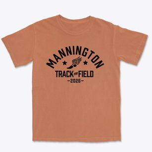 Mannington Middle School Track and Field Premium Heavyweight T-shirt