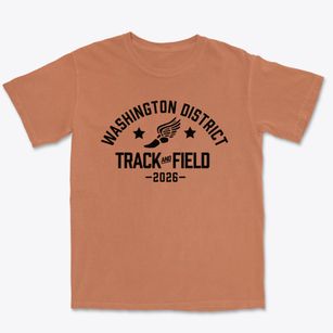 Washington District Elementary School Track and Field Premium Heavyweight T-shirt