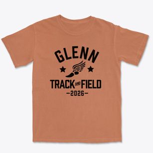 Glenn High School Track and Field Premium Heavyweight T-shirt