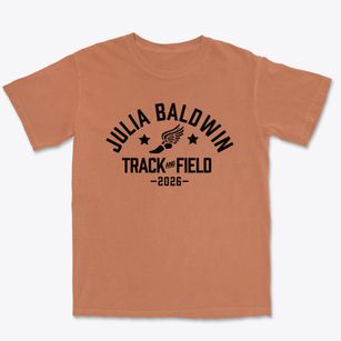 Julia Baldwin Elementary School Track and Field Premium Heavyweight T-shirt