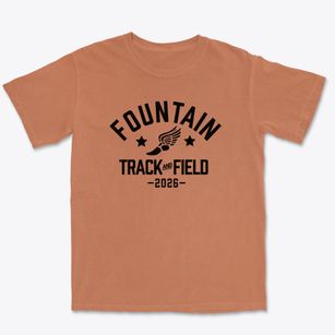 Fountain Middle School Track and Field Premium Heavyweight T-shirt