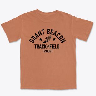 Grant Beacon Middle School Track and Field Premium Heavyweight T-shirt