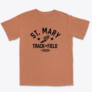 Saint Mary School Track and Field Premium Heavyweight T-shirt