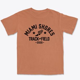 Miami Shores Elementary School Track and Field Premium Heavyweight T-shirt