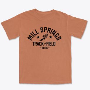 Mill Springs Academy Track and Field Premium Heavyweight T-shirt