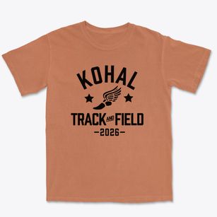 Kohala Mission School Track and Field Premium Heavyweight T-shirt