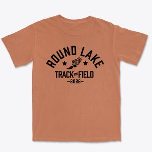 Round Lake High School Track and Field Premium Heavyweight T-shirt