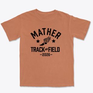 Mather High School Track and Field Premium Heavyweight T-shirt