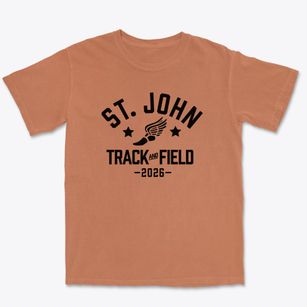 Saint John Elementary School Track and Field Premium Heavyweight T-shirt