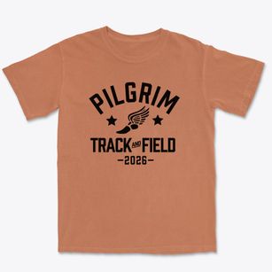 Pilgrim Lutheran School Track and Field Premium Heavyweight T-shirt