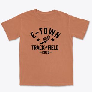 Elizabethtown High School Track and Field Premium Heavyweight T-shirt