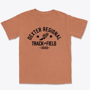 Dexter Regional High School Track and Field Premium Heavyweight T-shirt