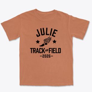 Julie Country Day School Track and Field Premium Heavyweight T-shirt