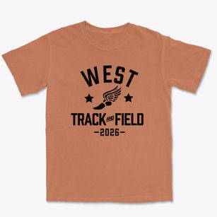 West Elementary School Track and Field Premium Heavyweight T-shirt