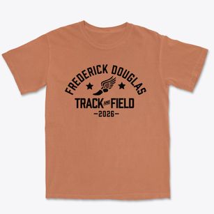Frederick Douglas High School & Academy Track and Field Premium Heavyweight T-shirt