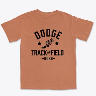 Dodge School Track and Field Premium Heavyweight T-shirt
