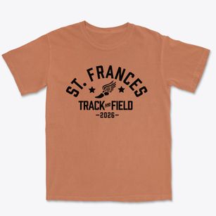 Saint Frances Of Rome School Track and Field Premium Heavyweight T-shirt