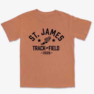 Saint James Elementary School Track and Field Premium Heavyweight T-shirt
