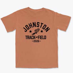 Johnston High School Track and Field Premium Heavyweight T-shirt