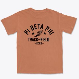 Pi Beta Phi Elementary School Track and Field Premium Heavyweight T-shirt