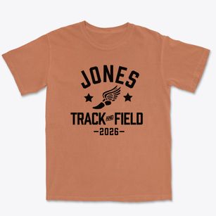 Jones Elementary School Track and Field Premium Heavyweight T-shirt