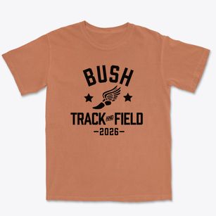 Bush Middle School Track and Field Premium Heavyweight T-shirt