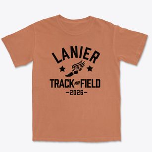 Lanier High School Track and Field Premium Heavyweight T-shirt
