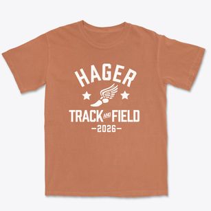 Hager Elementary School Track and Field Premium Heavyweight T-shirt