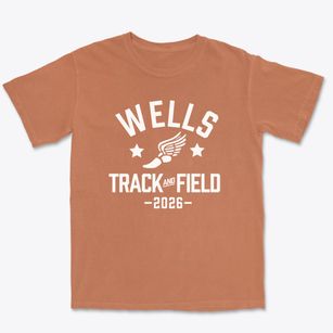 Wells Junior High School Track and Field Premium Heavyweight T-shirt