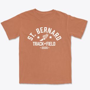 Saint Bernard Saint Francis Xavier Track and Field Premium Heavyweight T-shirt
