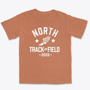 North Intermediate High School Track and Field Premium Heavyweight T-shirt