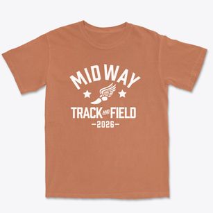 Midway Elementary School Track and Field Premium Heavyweight T-shirt