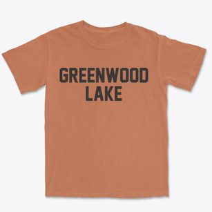 Greenwood Lake New York Classic Block Premium Heavyweight T-shirt