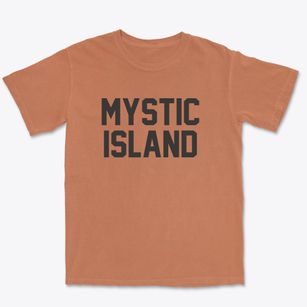 Mystic Island New Jersey Classic Block Premium Heavyweight T-shirt